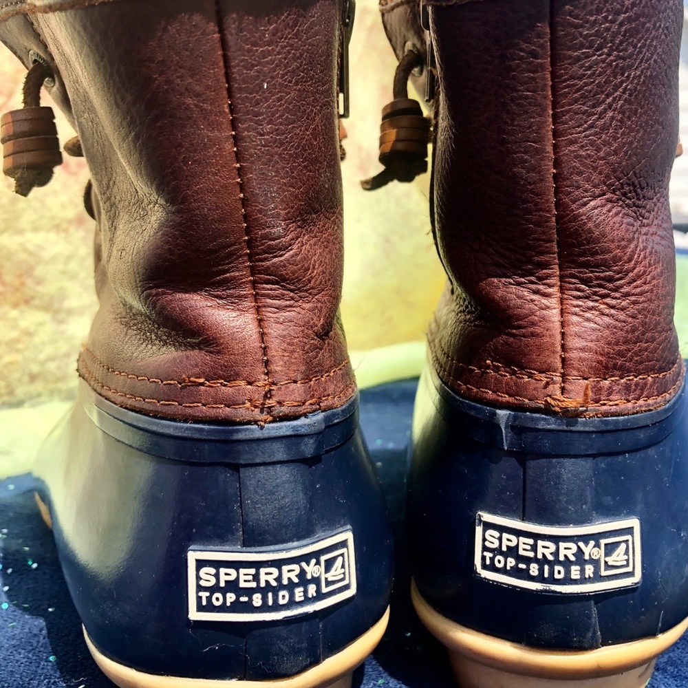 Sperry top leather weather proof Rain/Snow Boots
